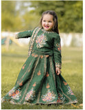 Luxury Block Printed Raw Silk Lehenga Choli For Girls