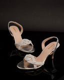 INFINITY Heels – Silver Diamanté Loops For Women