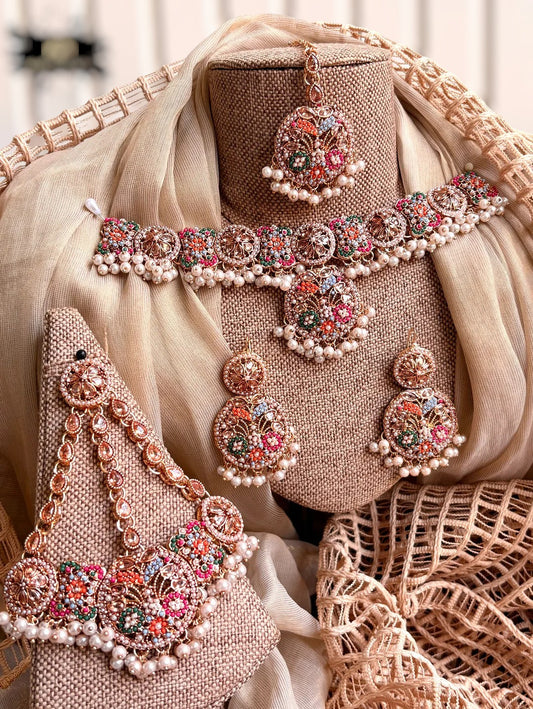 Surkhab Bridal Choker Set – Luxury Bridal Jewelry For Women