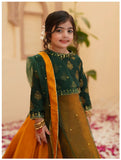 Elegant Screen Printed Chiffon Lehenga Choli For Girls