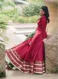 Rubi Red Chiffon Choli with Raw Silk Lehenga & Net Dupatta For Women