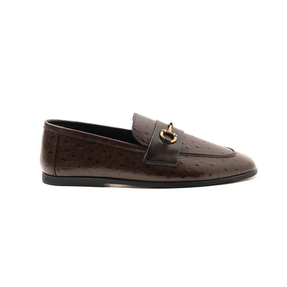 Premium Ostrich Print Leather Shoes for Men