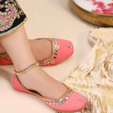 Shamsa Mirror Soft Embellished Khussa For Women