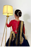 Elegant Embroidered Chiffon Lehenga Choli with Net Dupatta For Girls