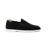 Premium Suede Leather Casual Shoes with White Rubber Sole for Men