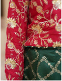 Royal Embroidered Raw Silk Lehenga Choli with Sitara Dupatta For Girls