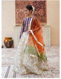 Elegant Embroidered Raw Silk Lehenga Choli with Sitara Dupatta For Girls