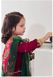 Elegant Embroidered & Block Printed Lehenga Choli For Girls
