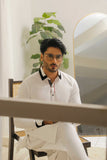 Shining White Executive Shalwar Kameez – Elegant & Refined For Men