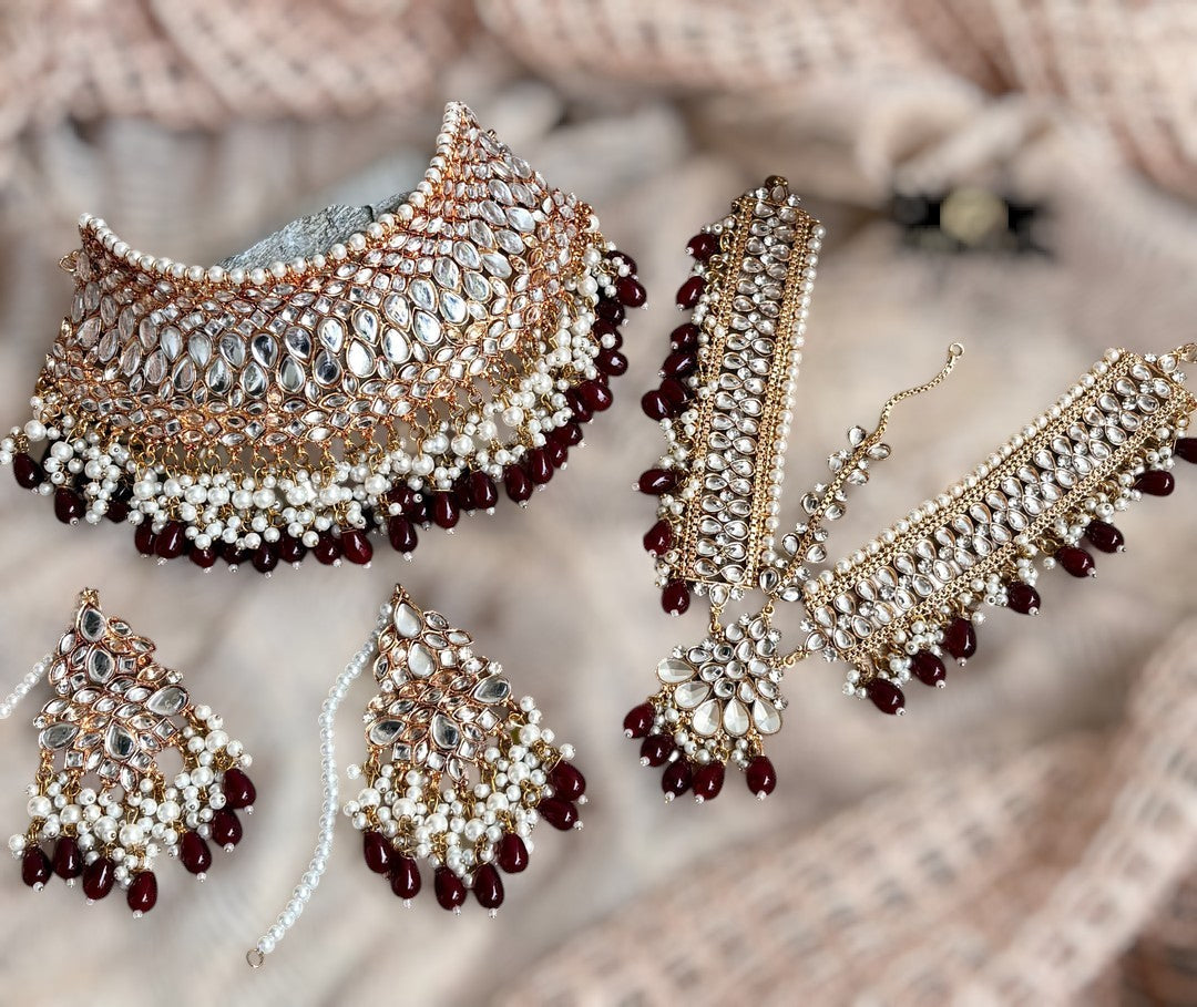 Aabroo Bridal Collar Set – Luxury Bridal Jewelry For Women