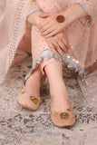 Mehvar Embellished Velvet Khussa For Women