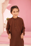 Maple Brown Kurta and Trouser Set For Boys