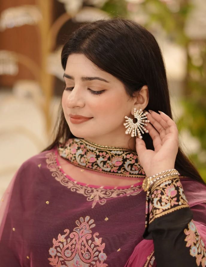 Elegant Block Printed Raw Silk Lehenga Choli with Dupatta For Women
