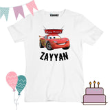 White  Color Customized Name And Printed T-Shirt For Kids / Men / Women