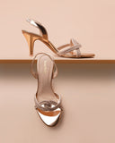 Infinity Heels – Rosegold Diamanté Elegance For Women
