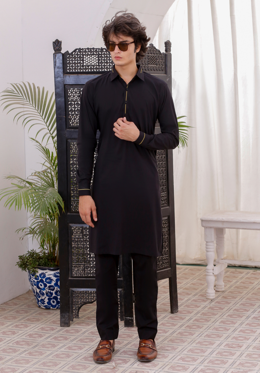 Black Kurta Pajama – Timeless & Elegant For Men