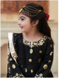 Elegant Banarsi Organza Maxi with Sitara Net Dupatta For Girls