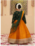 Elegant Screen Printed Chiffon Lehenga Choli For Girls