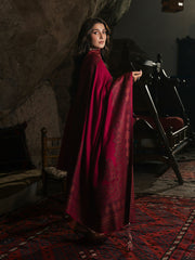 Aroha – Spiced Cranberry Embroidered Winter Suit For Women