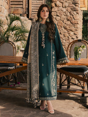 Aveen – Lacoste Green Embroidered Winter Suit For Women