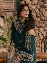 Aveen – Lacoste Green Embroidered Winter Suit For Women