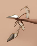 WINX Heels – Silver Glam Rhinestone Mules For Women