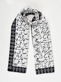Be Qaida Printed Swiss Lawn Stoles For Unisex