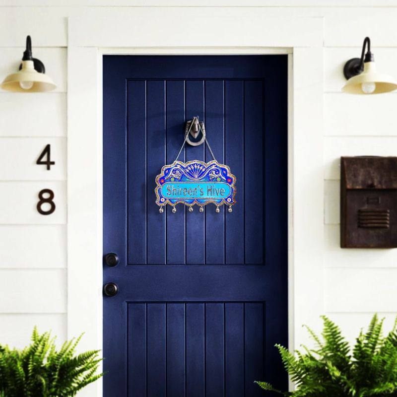 Customized Blue Truck Art Name Plate