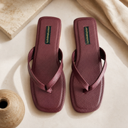 Bordeaux Bay Burgundy Faux Leather For Women