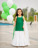 14th August Chikankari Lawn 3-Piece Garara Suit For Girls