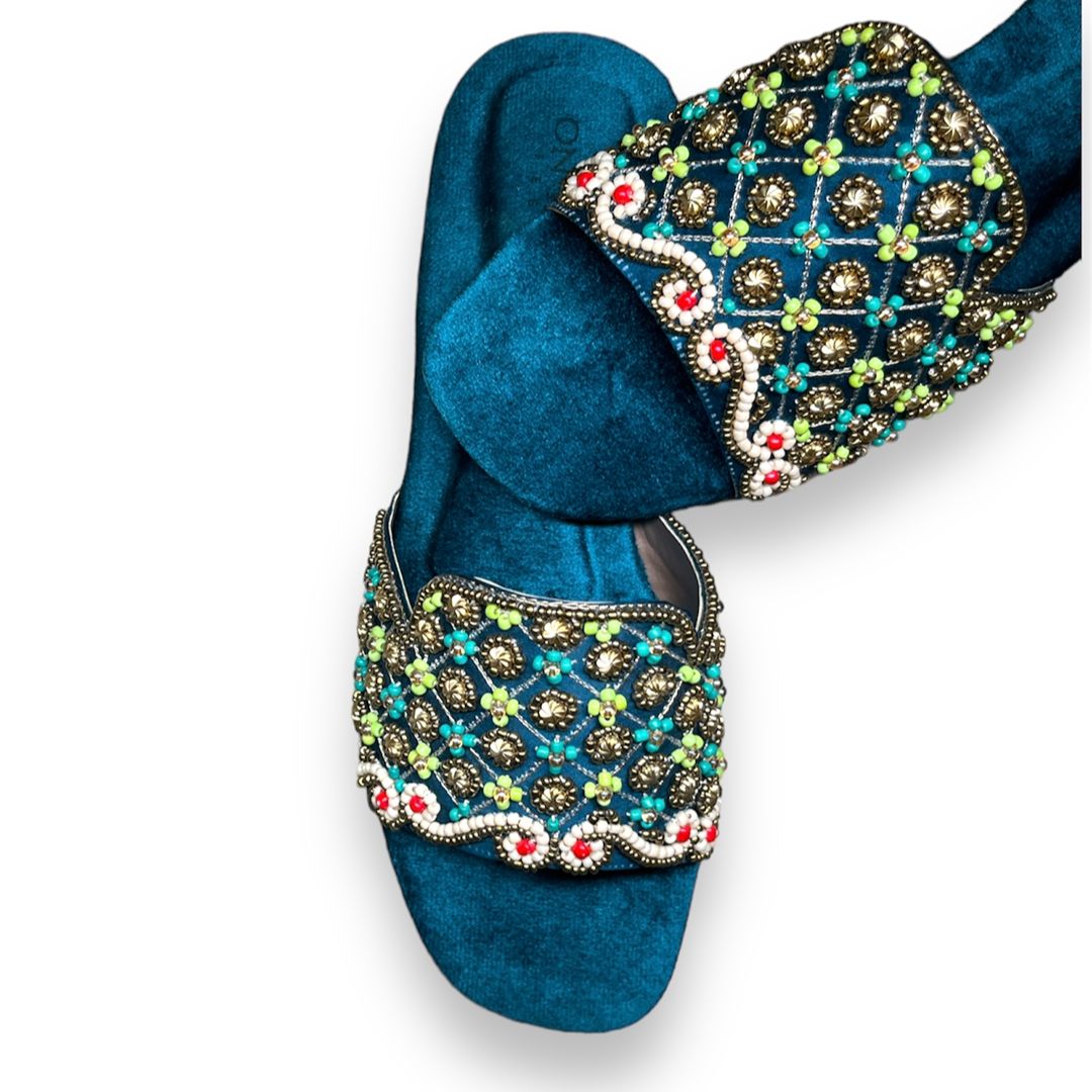 Teal Elegance – Exclusive Handcrafted Pair For Women
