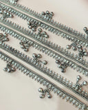 Nida Ghungru Anklet – Pair | 14 Inches | Oxidised German Silver For Women