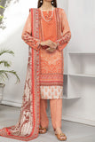 Festive Charm: 3PC Unstitched Linen Ensemble Suit For Women