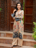 Rukhsaar – Beige 2-Piece Digital Printed Doria Lawn Suit For Women