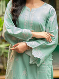 Rang-e-Bahar Mint Green Embroidered Cambric 2-Piece Suit For Women
