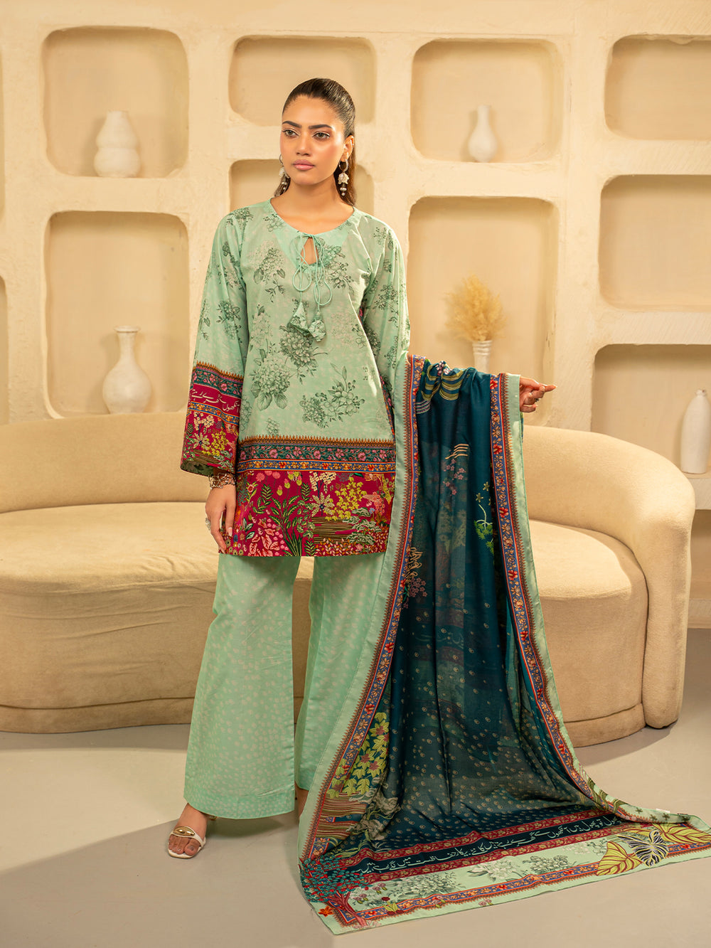 Luxury Premium Poly Lawn Dupatta For Women
