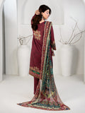 Elegant Maroon 3-Piece Printed Suit For Women