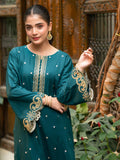 Deep Teal 2-Piece Embroidered Cambric Suit – Luxe Edit For Women