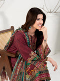 Elegant Maroon 3-Piece Printed Suit For Women