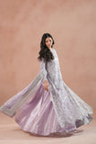 Lilac Luxe Embroidered Net Maxi For Women