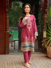 Zareen – Maroon 2-Piece Digital Printed Doria Lawn Suit For Women