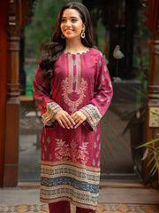 Zareen – Maroon 2-Piece Digital Printed Doria Lawn Suit For Women