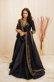 Mehtab Royal Navy Blue Tilla Maxi For Women
