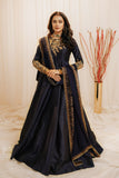 Mehtab Royal Navy Blue Tilla Maxi For Women