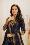 Mehtab Royal Navy Blue Tilla Maxi For Women