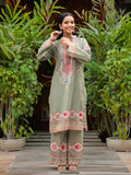 Mehtaab – Green 2-Piece Digital Printed Doria Lawn Suit For Women