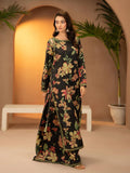 Sargoshi – Black 2-Piece Digital Printed Gharara Set For Women