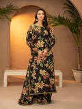 Sargoshi – Black 2-Piece Digital Printed Gharara Set For Women