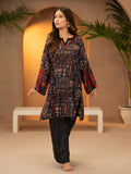 Gulkaar – Black 2-Piece Pastel Printed Doria Lawn Suit For Women