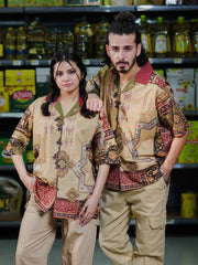 Urdu Poetry Pure Lawn Unisex Shirt For Unisex